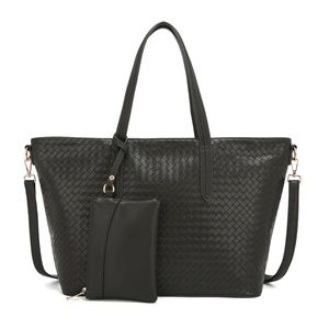 AngelBarcelo Shoulderbag Gray w/ Matching Wallet